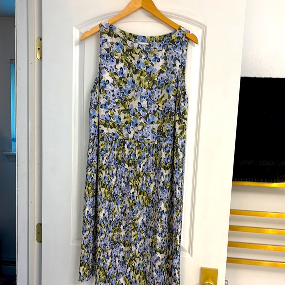 J. Jill Blue and White Asymmetrical Madi dress, Med